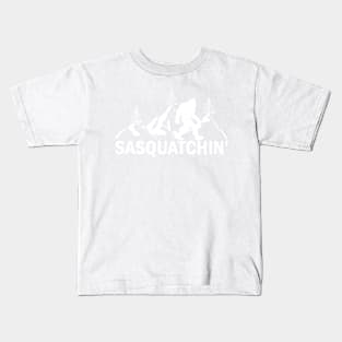 Explore the Outdoors Sasquatch Silhouette Adventure Kids T-Shirt